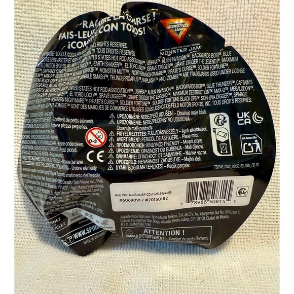 2025 MONSTER JAM MINI Series 18 - SPARKLE SMASH CHASE NEW 182 - Picture 3 of 4